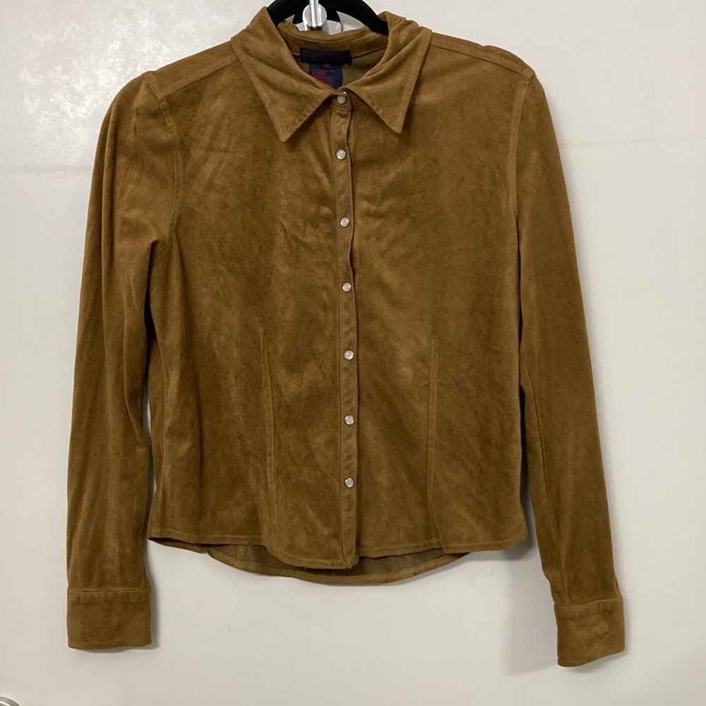 Ralph Lauren Faux Suede Shirt, Size M